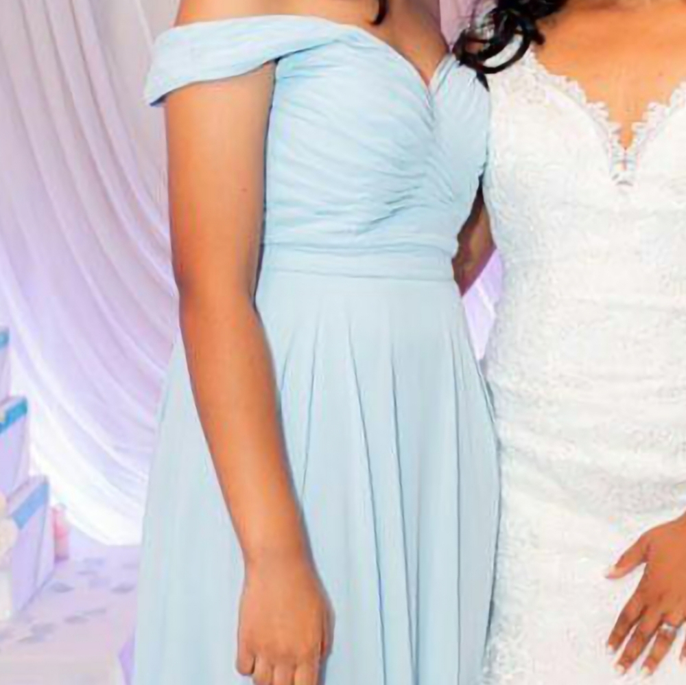 Blue Bridemaid Dress Size 6